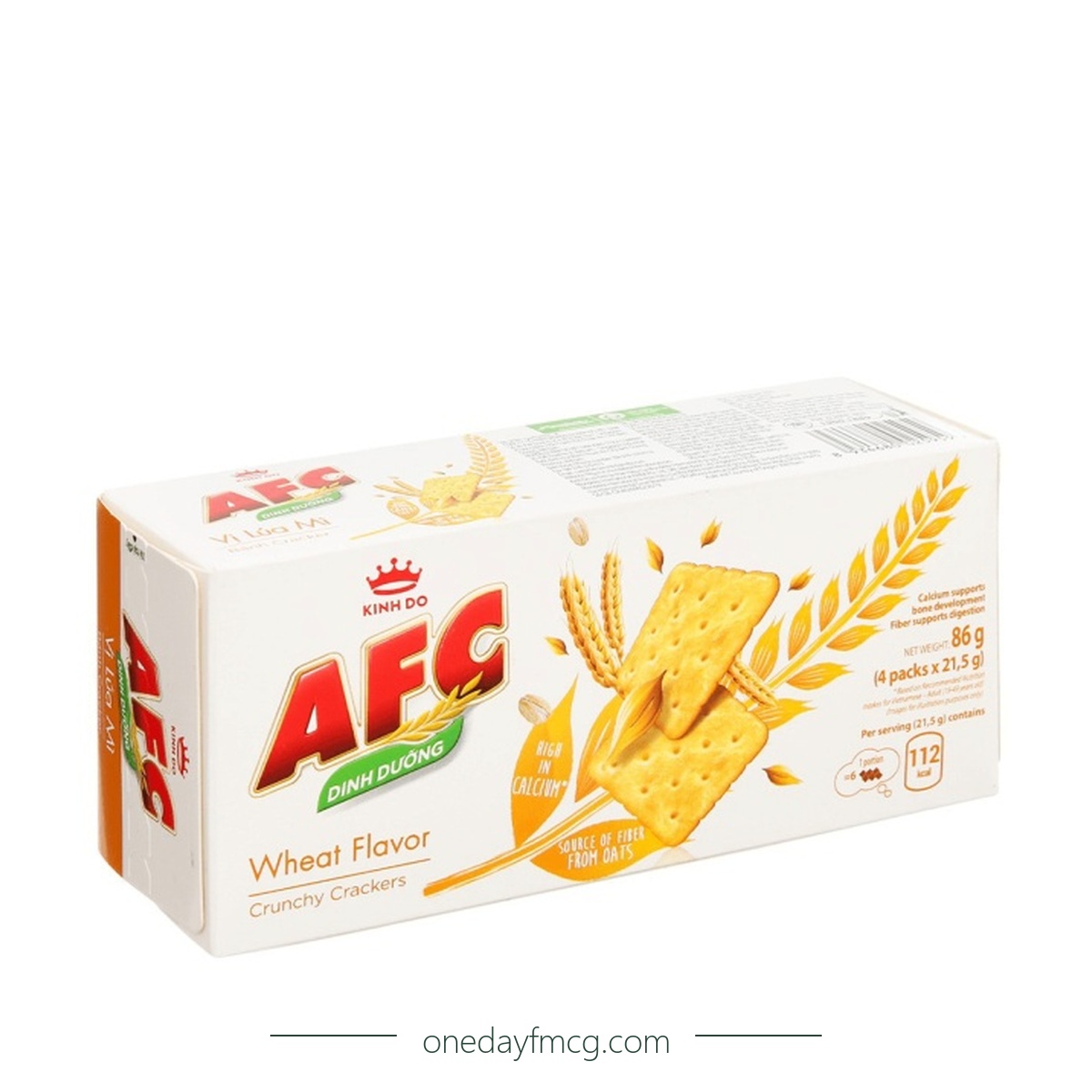 AFC Crunchy Crackers Wheat Flavor 86g x 36 hộp